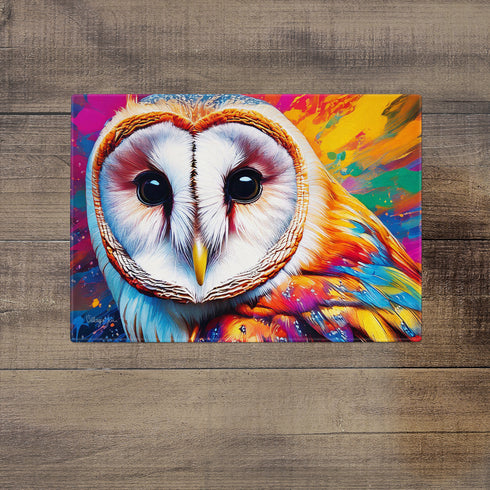 Barny and His Heart Face Art Glass Worktop Saver