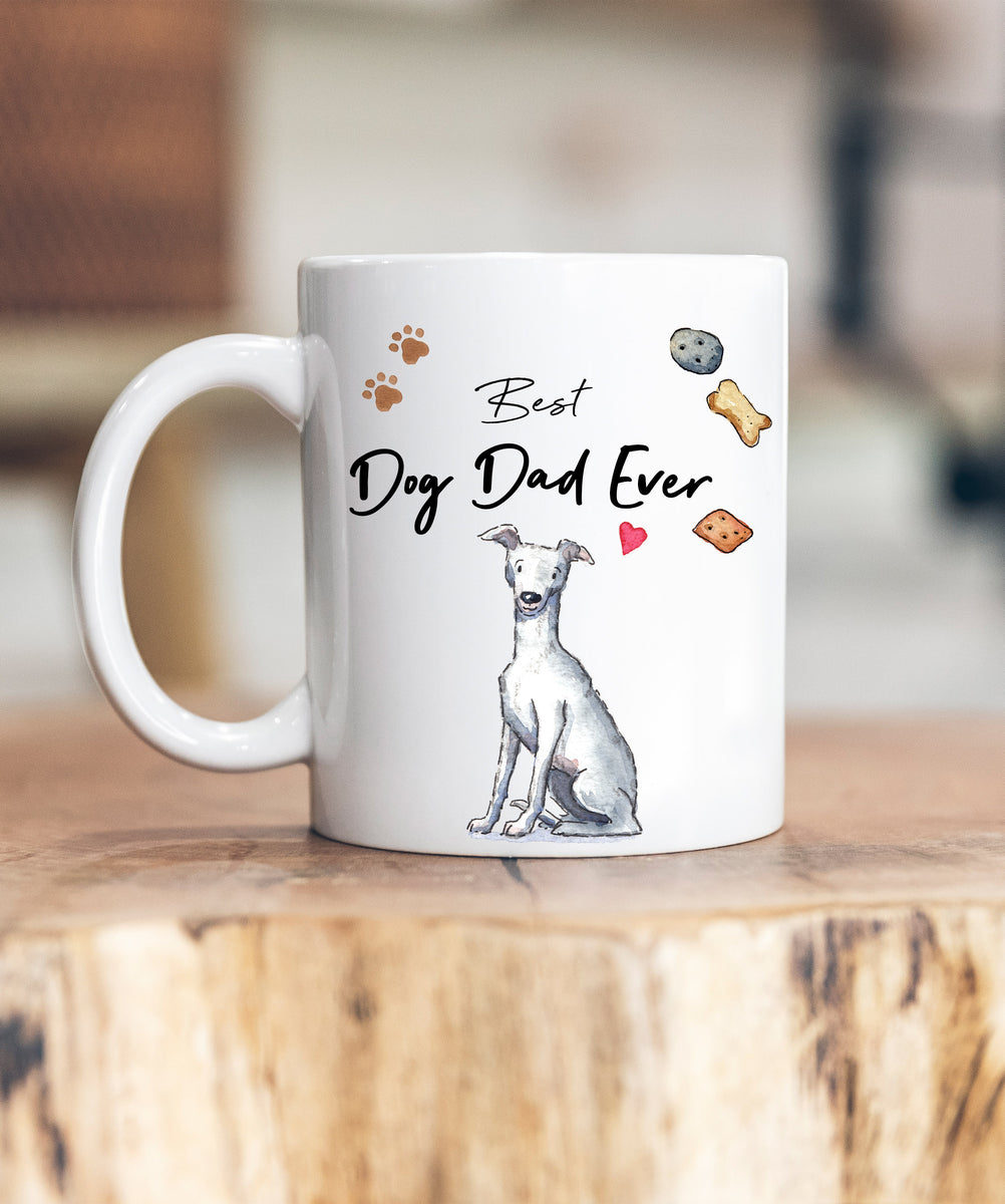 Best Dog Dad Whippet Ceramic Mug – Villager Jim's Shop