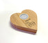 To The Moon and Back Wooden Heart Candle Holder