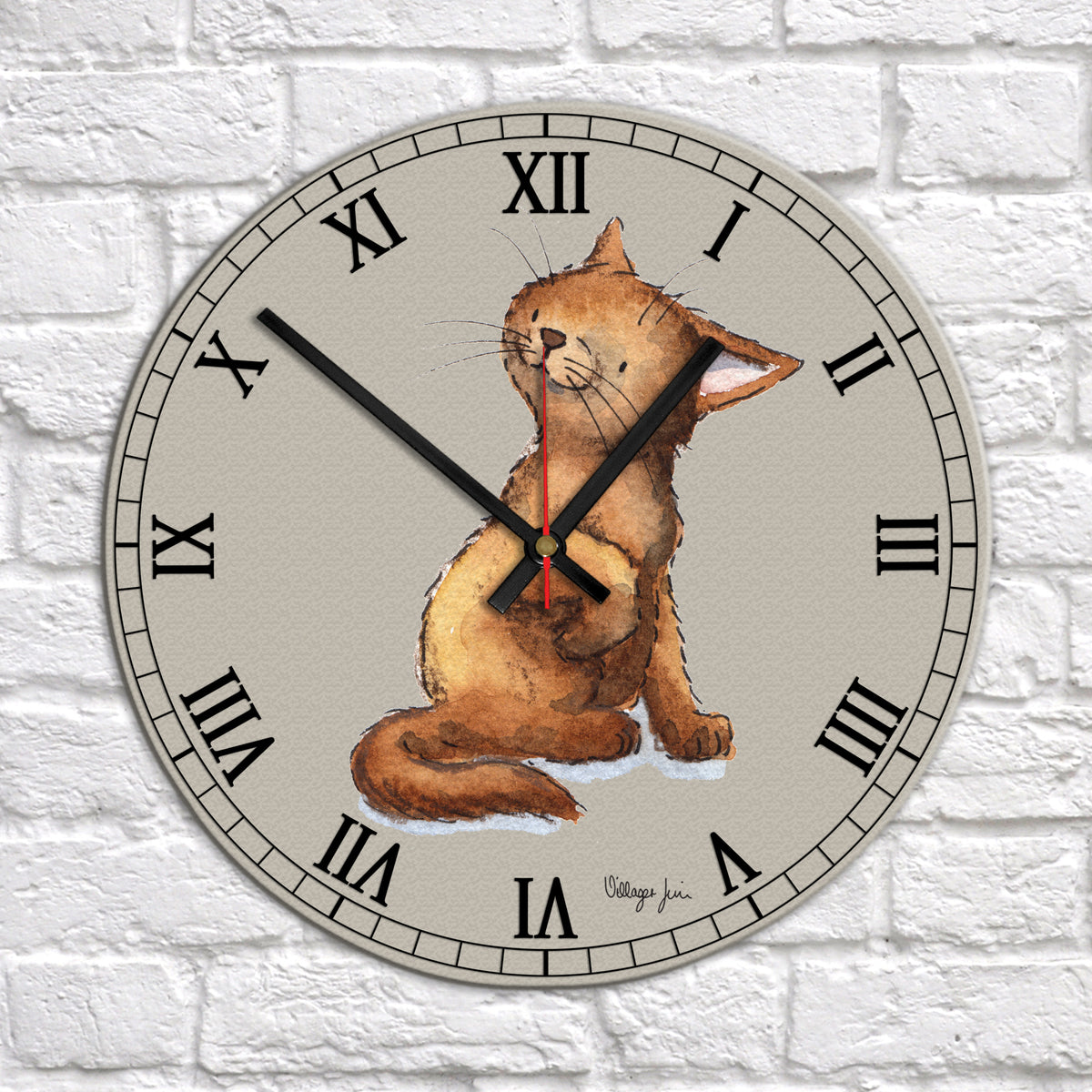 Shorthair Brown Cat Clock Villager Jim's Shop