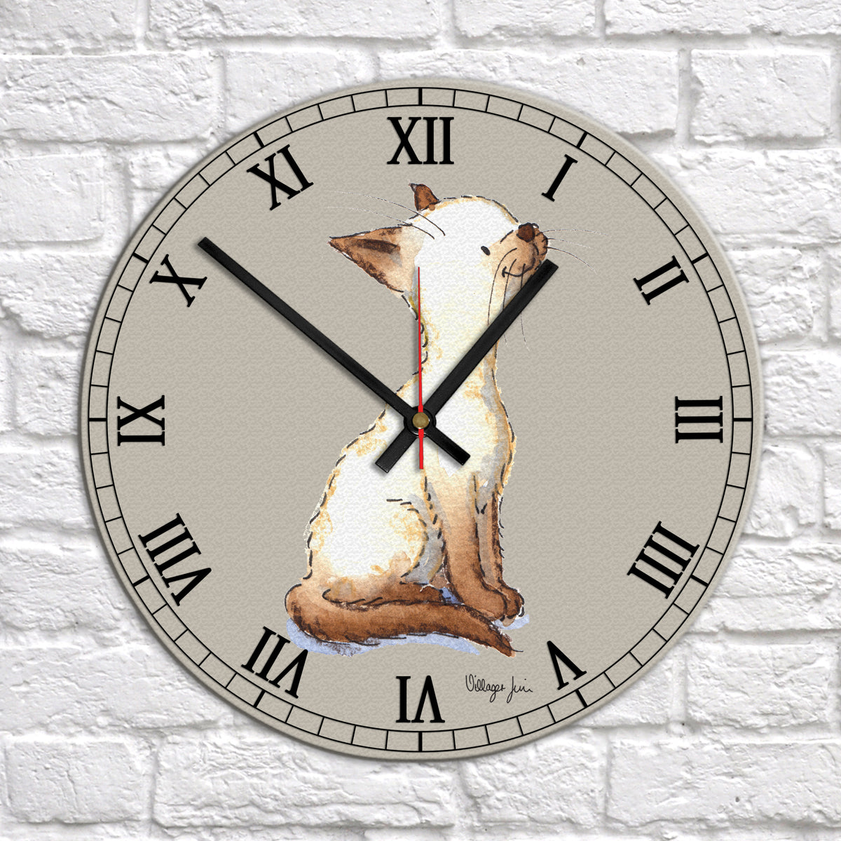 Siamese Cat Clock Villager Jim's Shop