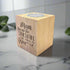 Sunshine Mum Wooden Cube Candle Holder