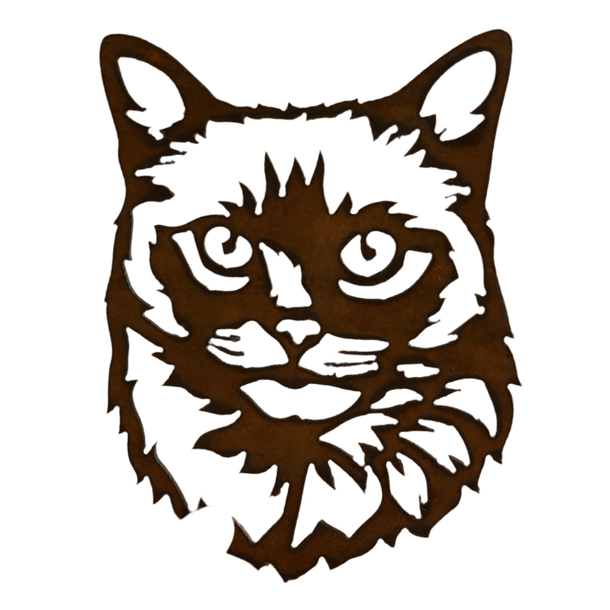 Ragdoll Cat - Rustic Cat Sculpture - Solid Steel – Villager Jim's Shop
