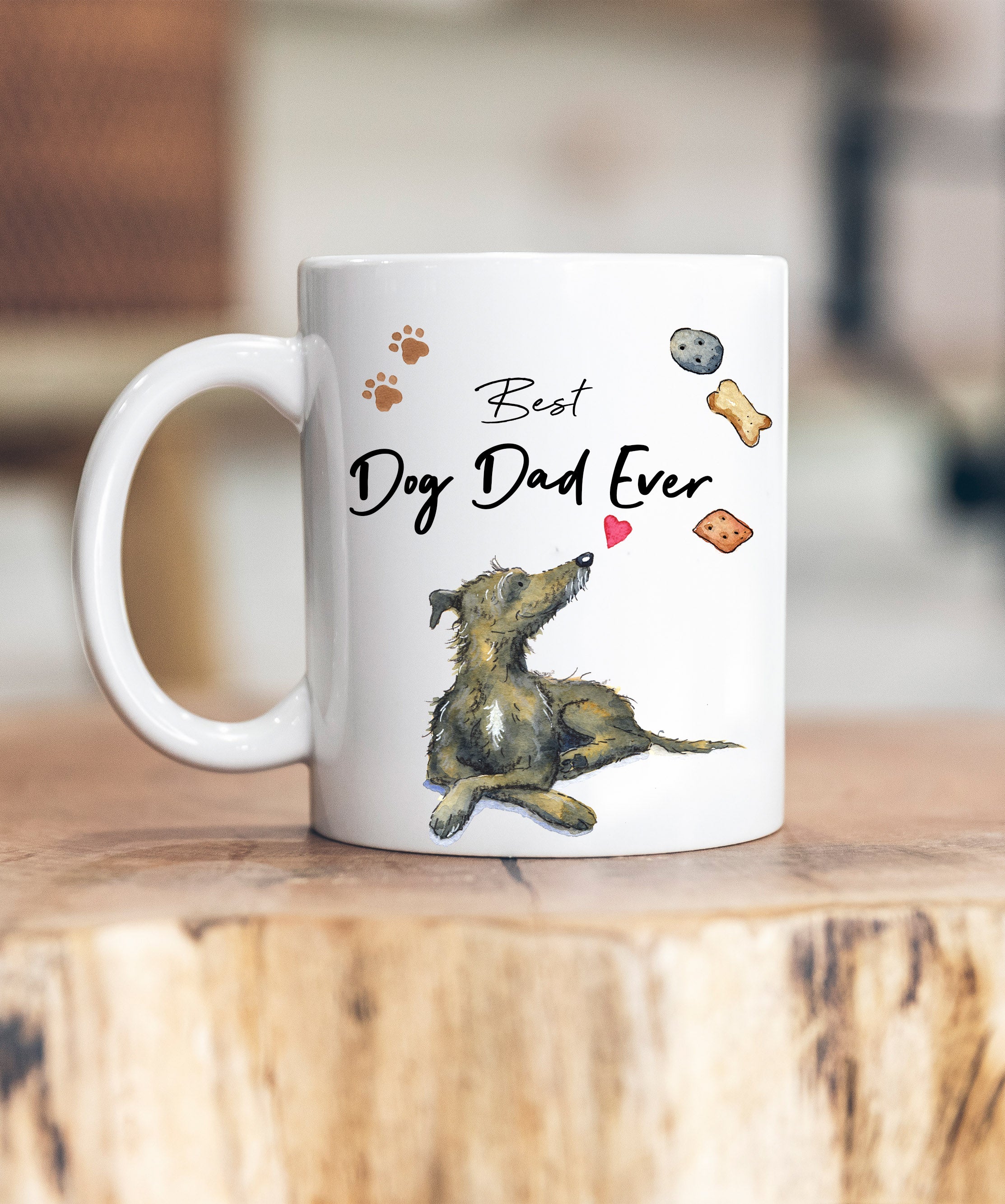 Best Dog Dad Lurcher Ceramic Mug – Villager Jim's Shop