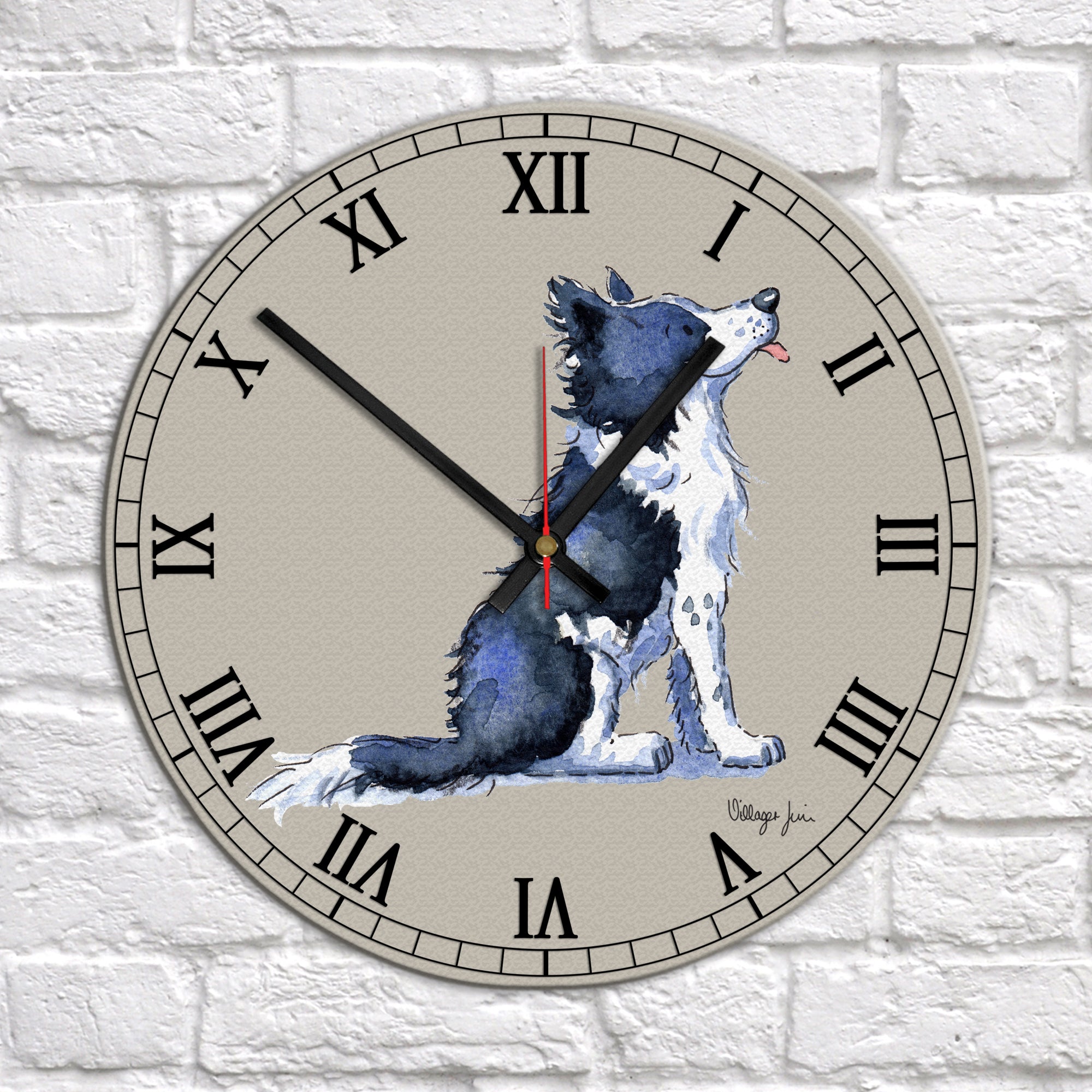 Border Collie Clock Border Collie Clock