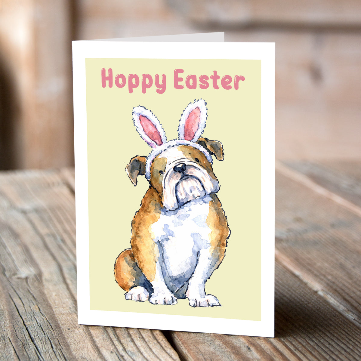 Bulldog Easter Card – Villager Jim's Shop