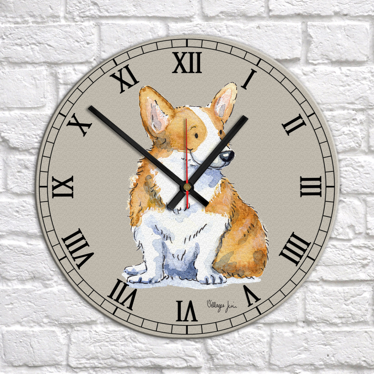Corgi Clock – Villager Jim's Shop