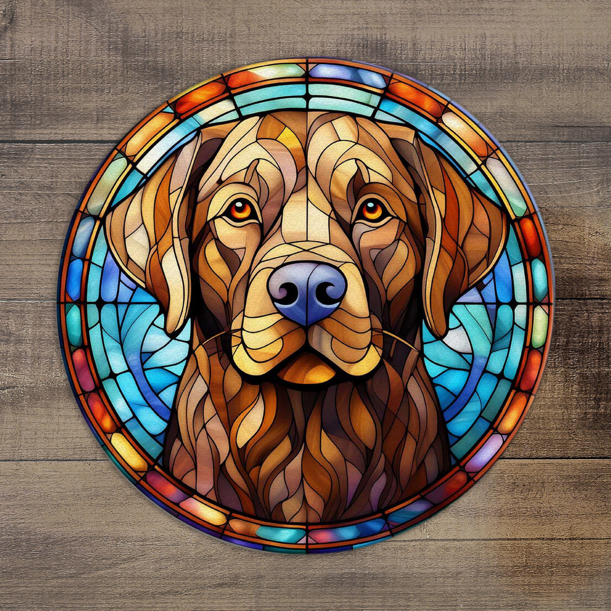 Labrador Chocolate Glass Suncatcher Worktop Saver – Villager Jim's Shop