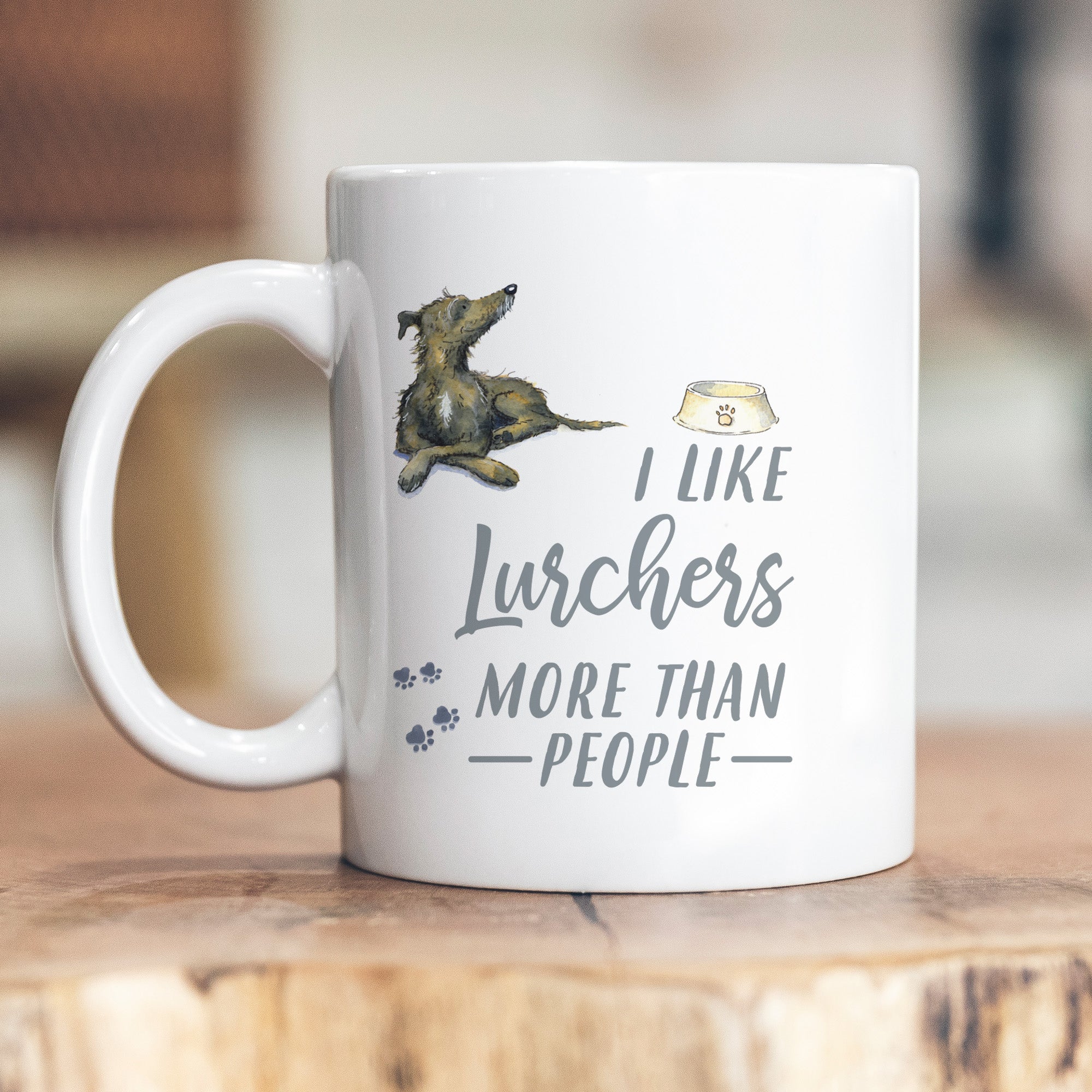 I Like Dogs More Than People Lurcher Ceramic Mug – Villager Jim's Shop