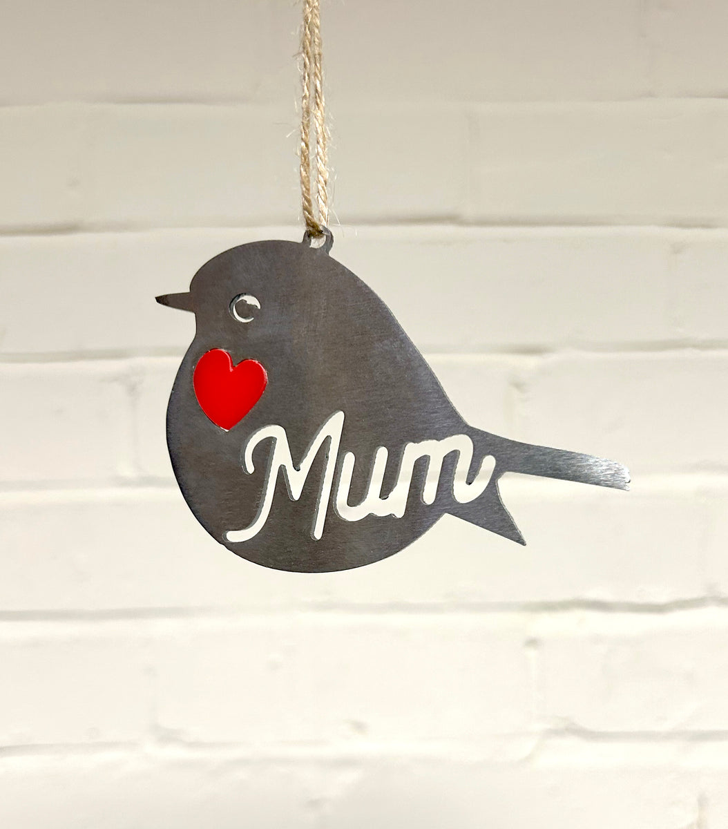 Mum Robi Mum Mini Steel Robin - Red Heart Collection – Villager Jim's Shop