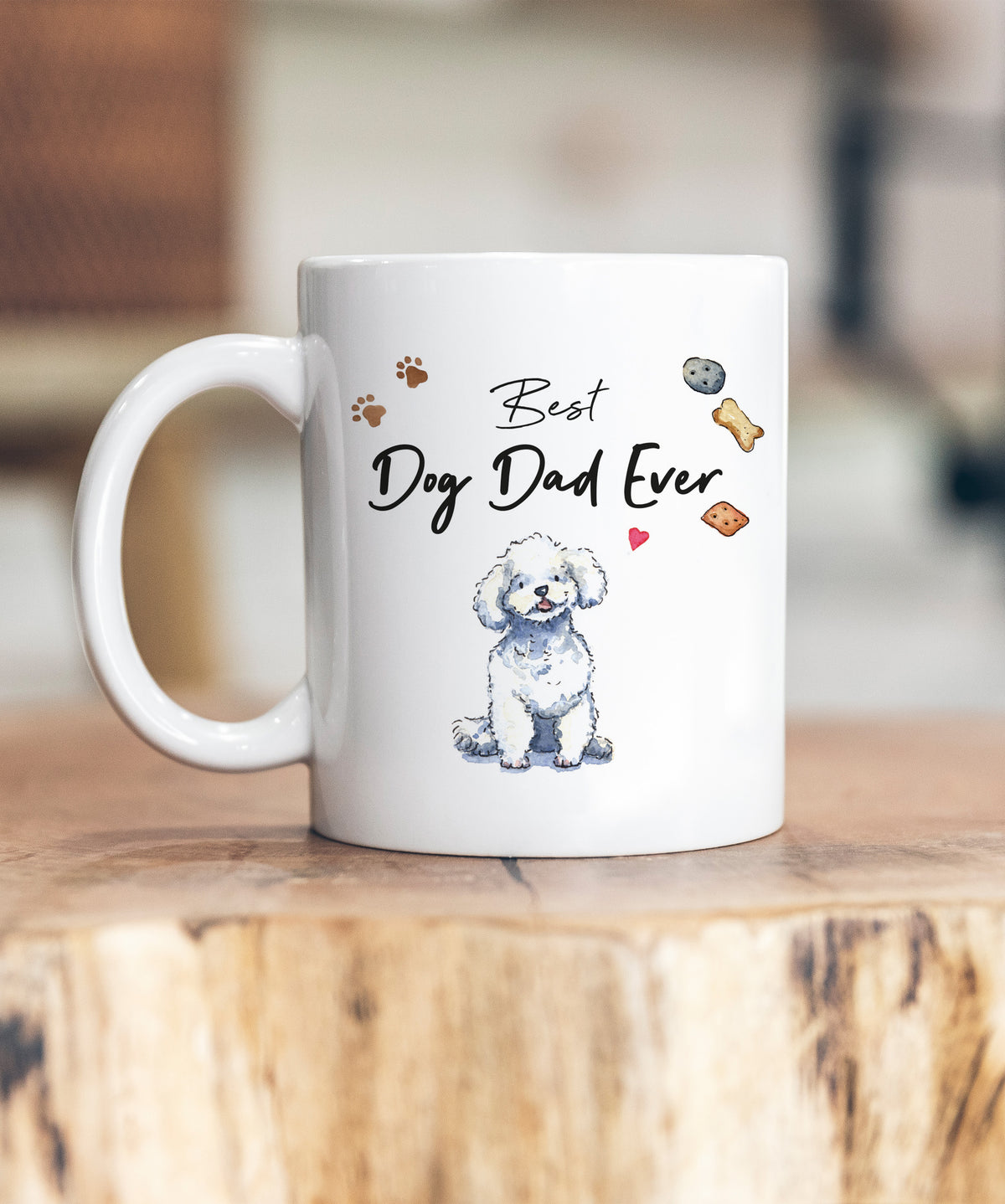 Dog Mom And Dad Mugs Happy Father's Day To The Best Dog Dad, Personalized Mug, Father's Day Dog Parents