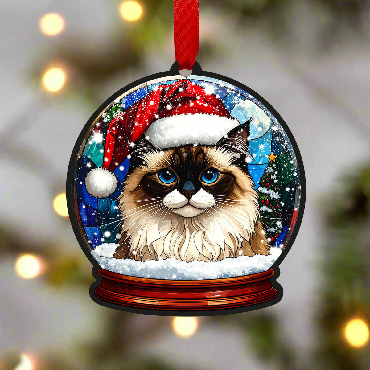 Ragdoll Cat Snow Globe Decoration – Villager Jim's Shop