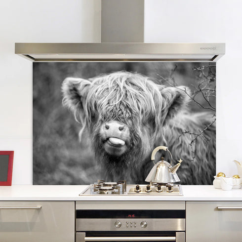 Raspberry Cow Black and White Splashback – Villager Jim's Shop