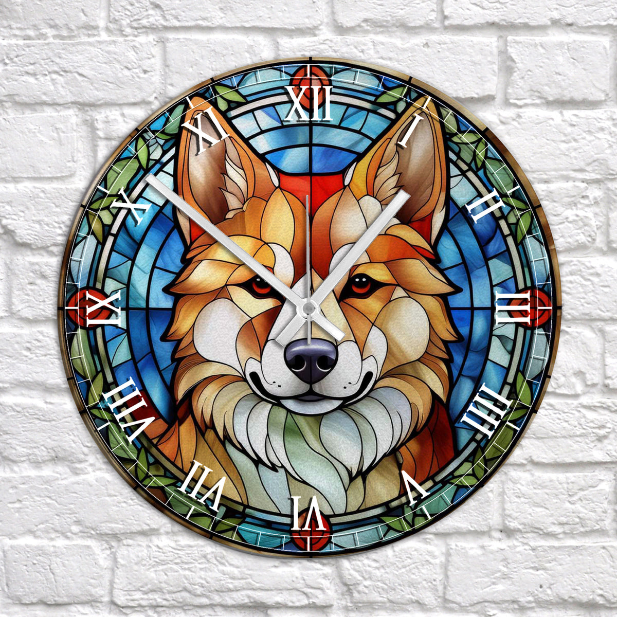 Shiba Inu Suncatcher Effect Clock – Villager Jim's Shop