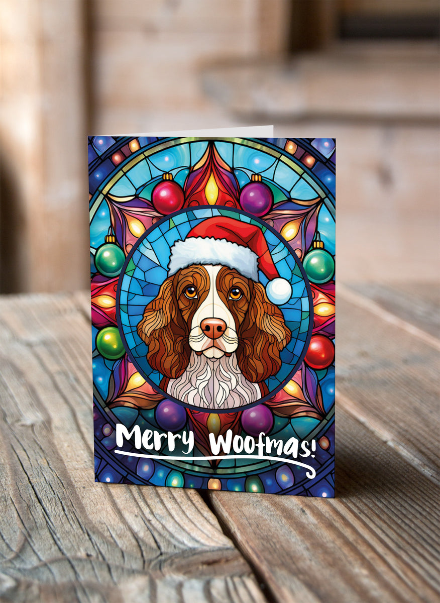 Welsh Springer in a Santa Hat Christmas Card – Villager Jim's Shop