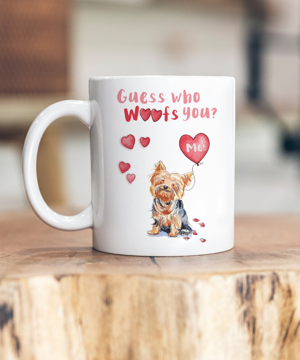 Yorkshire Terrier Guess Who Woofs You Ceramic Mug – Villager Jim's Shop