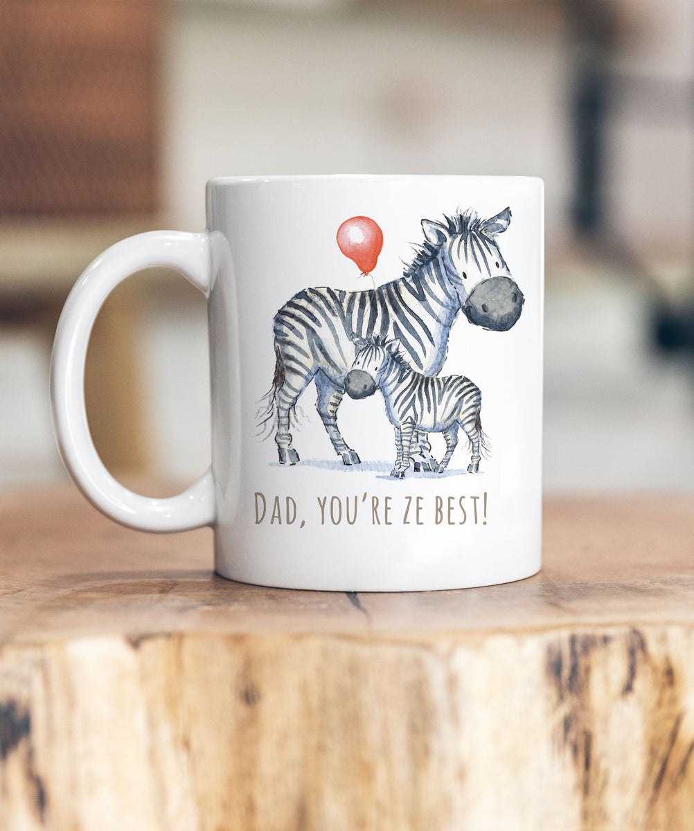 You're The Ze Best Zebra Father's Day Ceramic Mug – Villager Jim's Shop