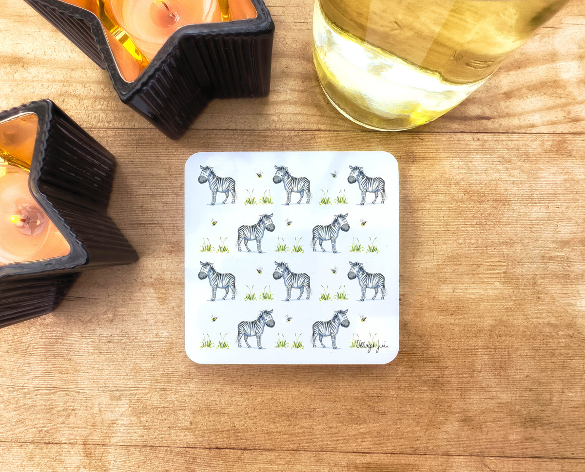 Zebra Pattern Coaster – Villager Jim's Shop