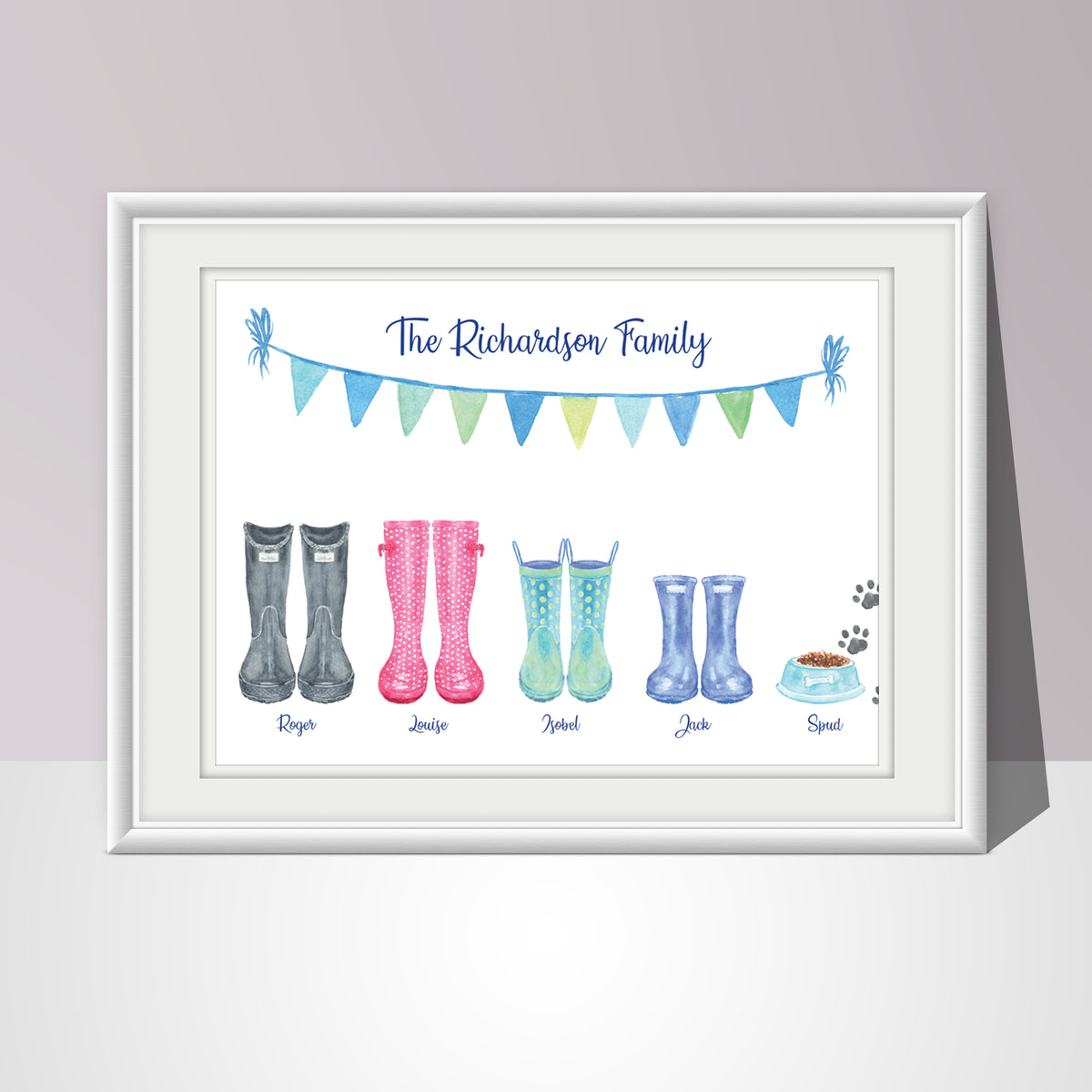Welly Boot Family Print – Villager Jim's Shop